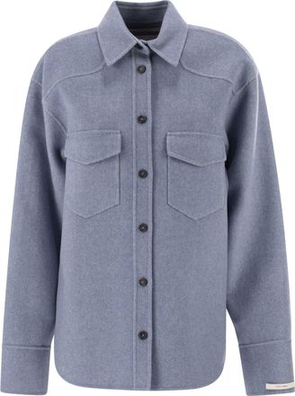 Sportmax Sportmax Palpiti Oversized Shirt In Pure Wool