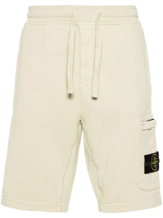 Stone Island Compass-appliqu&eacute; cargo shorts - Neutrals