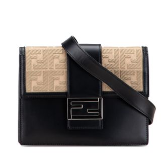 Fendi Baguette Ff Logo Handtas