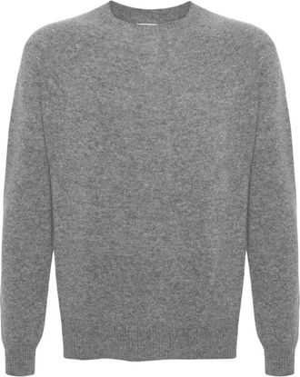 Jil Sander Grijze Sweater Collectie - Heren - Ronde hals truien - Grijs - L - Truien & Vesten