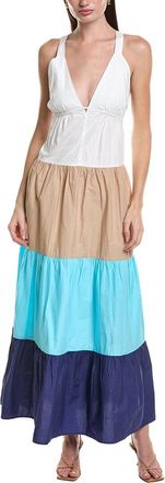 Area Stars Color Block Maxi Dress