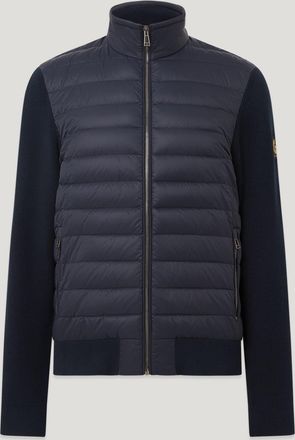 Belstaff Control Cardigan Mens Hybrid Down Knit Dark Ink Size 2XL