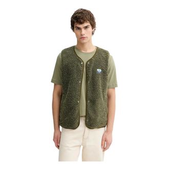American Vintage Hoktown Vest - Heren - Jassen - Groen - Maat: S Fleece