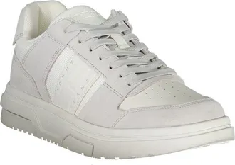 Tommy Hilfiger Leather and Polyurethane Low-Top Sneaker - White