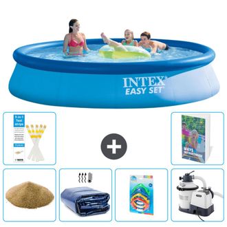 Intex Piscina Easy Set Redonda - 396x84 Cm - 7-piezas S36