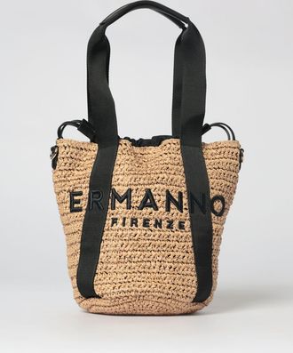 Ermanno Scervino Borsa a secchiello Ashley Ermanno Firenze in rafia crochet