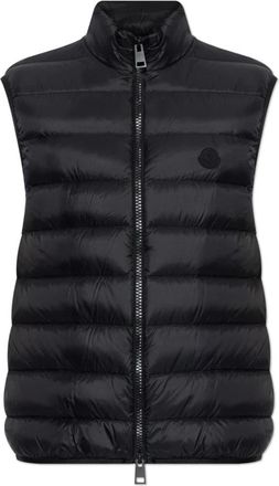 Moncler Deneb Down Vest - Heren - Bodywarmers - Zwart - S - Nylon - Jassen