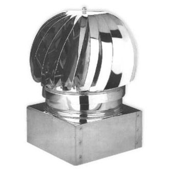 Generico Saliente De Humos De Salida Giratorio Rectangular Con Conexi&oacute;n Hembra 32x42 Cm