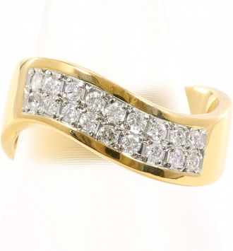 C&A Platinum Yellow Gold Yellow Gold (18K) Platinum Band Ring (Pre-Owned)