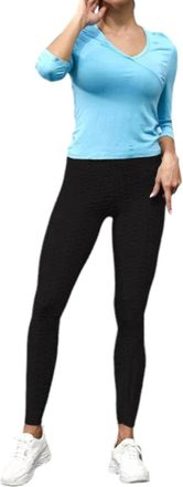 Very J Honeycomb Leggings In Black