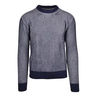 Add Truien & Vesten, Heren, Blauw, L, Wol, Maglione Girocollo