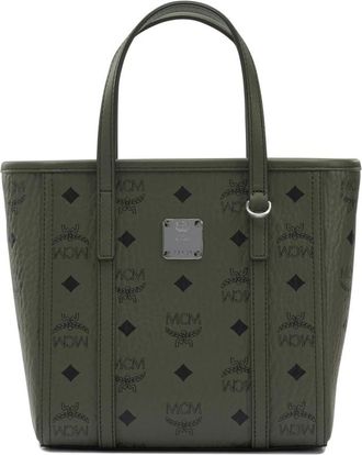 MCM Groene Crossbody Tas Chic Ontwerp - Dames - Shoppers - Groen - ONE Size - Katoen - Tassen