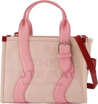 Marc Jacobs The Small Tote Wavy Canvas Tote Bag - female - Marc Jacobs - Shopping Bags - Pink - ONE SIZE - Bags