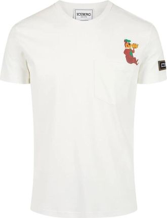 Iceberg Katoenen T-shirt met Yogi Bear - Heren - T-shirts - Beige - 2XL - Katoen - Tops