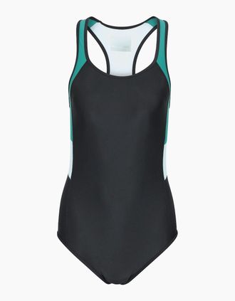 Mountain Warehouse Womens Mountain Warehouse Womens/Ladies Take The Plunge One Piece Swimsuit - Black - Size: 14 uk