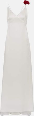 Magda Butrym Rosette embellished slip gown