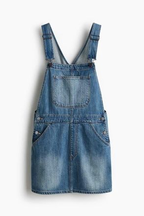 H&M Denim Dungaree Dress in Denim Blue at Nordstrom, Size Xx-Large