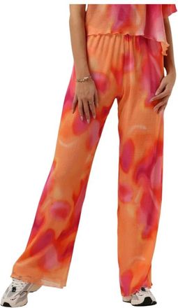Catwalk Junkie Dames Lucid Broeken Oranje - Dames - Wijde Broeken - Veelkleurig - S - Broeken