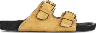 Isabel Marant Sliders, female, Brown, 7 UK, Lennyo Sandals