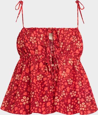 Ulla Johnson Tallulah Tie-Shoulder Top