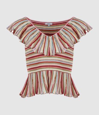 Rails Top Carmelita Havana Stripe