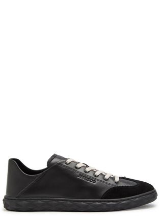 Jimmy Choo London Diamond Flex Leather Sneakers - Black - 45 (IT45 / UK11)