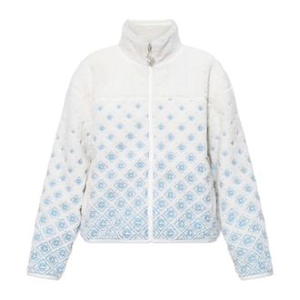 Casablanca Light Jackets, female, White, M, Polar with monogram