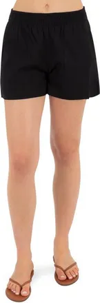 Hurley Beach Club Cotton Blend Shorts in Black at Nordstrom, Size X-Small