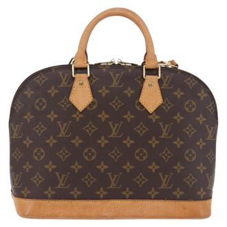 Louis Vuitton Alma Monogram Canvas Brown Canvas Handbag (Pre-Owned)