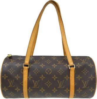 Louis Vuitton Papillon Handbag Monogram Canvas Brown Canvas Handbag (Pre-Owned)