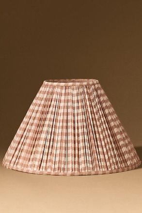 Anthropologie Ruched Empire Printed Lamp Shade
