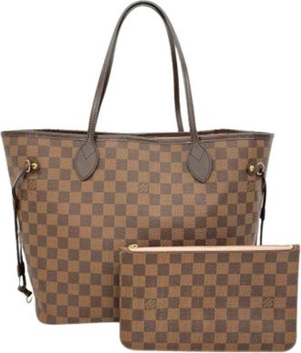 Louis Vuitton Pre-owned Tote Bags, female, Brown, Size: ONE SIZE Pre-owned Neverfull MM Tote Bag