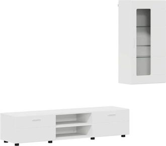 vidaXL Conjunto De Mueble De Tv Con Caj&oacute;n Madera De Ingenier&iacute;a Vidaxl
