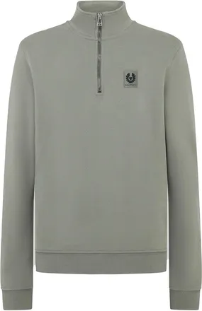 Belstaff QUARTER ZIP SWEATSHIRT Size: XXL, colour: GREEN