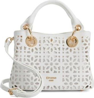 Dune London Diddydelaser Faux Leather Top Handle Bag in White at Nordstrom Rack