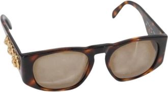 Chanel Pre-owned Vintage Plastic Zonnebril - Dames - Vintage Accessoires - Bruin - ONE Size - Vintage