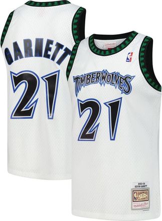 Mitchell & Ness Mens Mitchell & Ness Kevin Garnett White Minnesota Timberwolves Hardwood Classics Swingman Jersey at Nordstrom, Size Small
