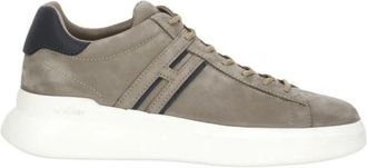 Hogan H580 Sneaker - Heren - Sneakers - Beige - 42 1/2 EU - Su&egrave;de - Schoenen