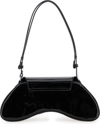 Diesel Womens Shoulder Bag Play Black Polyurethane