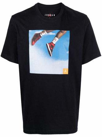 Nike T-shirt met print - Zwart