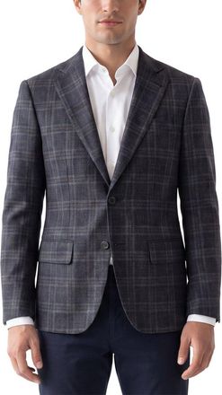 Corneliani Cc Collection Virgin Wool Tartan Check Blazer