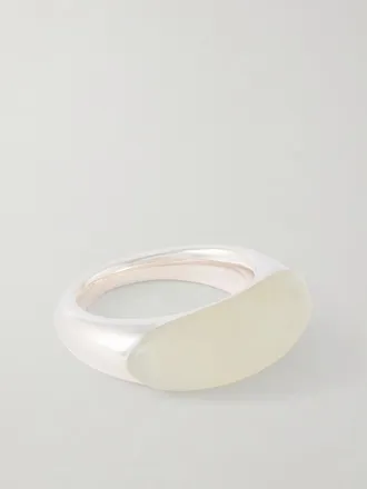 LI&Eacute; STUDIO Anello In Argento Con Serpentino Beatrice