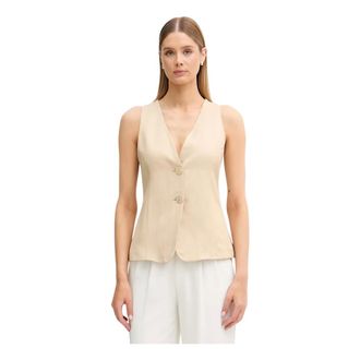 Gaud&igrave; Chaleco de un solo pecho - Suits - Mujer - Beige - XL