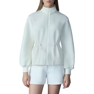 Mackage Finola Double Face Jersey Jacket in Cream at Nordstrom, Size X-Large