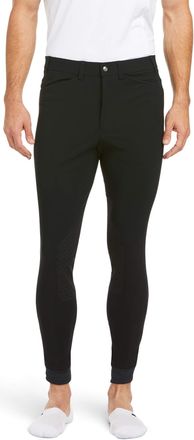 Ariat Mens Tri Factor Grip Knee Patch Riding Breech in Black, Size 36, by Ariat