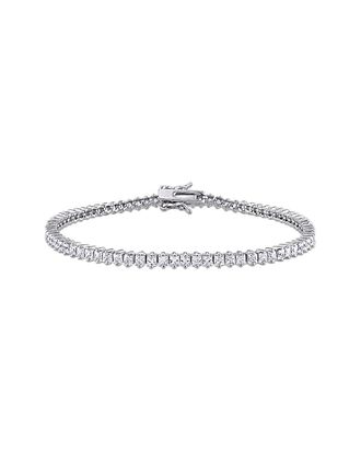 Rina Limor Silver Cz Tennis Bracelet