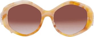Tory Burch Kira Brown Gradient Geometric Ladies Sunglasses TY7217U 194913 55