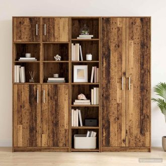 vidaXL Vidaxl Credenza Legno Antico 40 X 41 X 185 Cm Legno