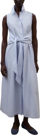 Ecoalf Chiara Dress - Dames - Shirt Kleedjes - Blauw - S - Kleedjes
