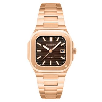 Duxot Quadrata Automatic Brown Dial Mens Watch DX-2073-55